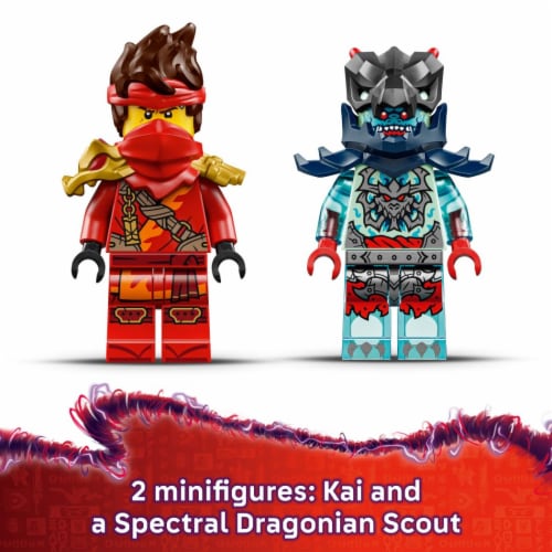 LEGO NINJAGO Kai's Motorcycle Speed Race Kids Toy 71838 Perspective: top