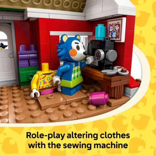 LEGO Animal Crossing Able Sisters Clothing Shop Building Toy 77055 Perspective: top