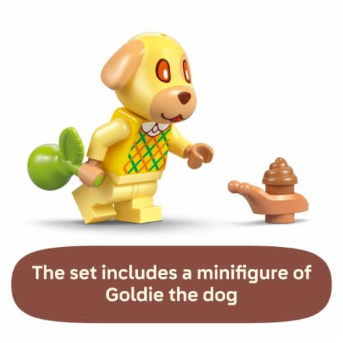 LEGO Animal Crossing Goldie’s Cozy House Kids Toy 77058 Perspective: top