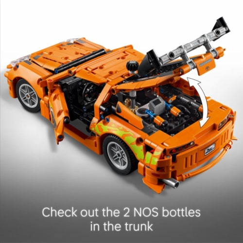 LEGO® Technic Fast and Furious Toyota Supra MK4 Toy Car 42204 Building Set Perspective: top