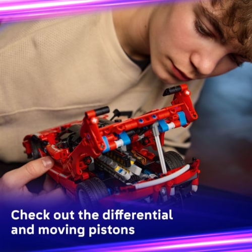 LEGO Technic Ferrari FXX K Kids Toy Car 42212 Perspective: top