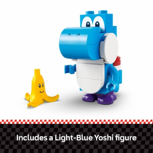 LEGO Super Mario: Mario Kart Yoshi Bike Building Toy 72031 Perspective: top