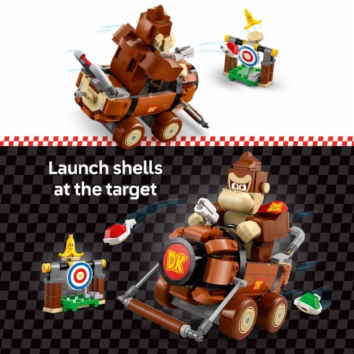LEGO Super Mario: Mario Kart Donkey Kong & DK Jumbo Building Toy 72033 Perspective: top