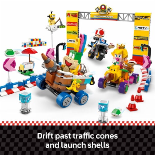 LEGO Super Mario: Mario Kart Baby Peach & Grand Prix Set 72036 Perspective: top