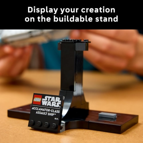LEGO Star Wars Acclamator-Class Assault Ship Buildable Spaceship Toy Model 75404 Perspective: top