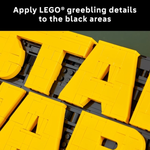 LEGO Star Wars Brick-Built Star Wars Logo 75407 Perspective: top