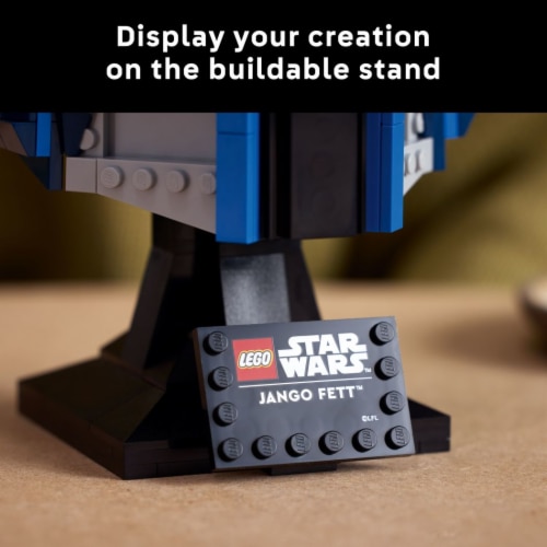 LEGO Star Wars Jango Fett Helmet DIY Model Kit 75408 Perspective: top