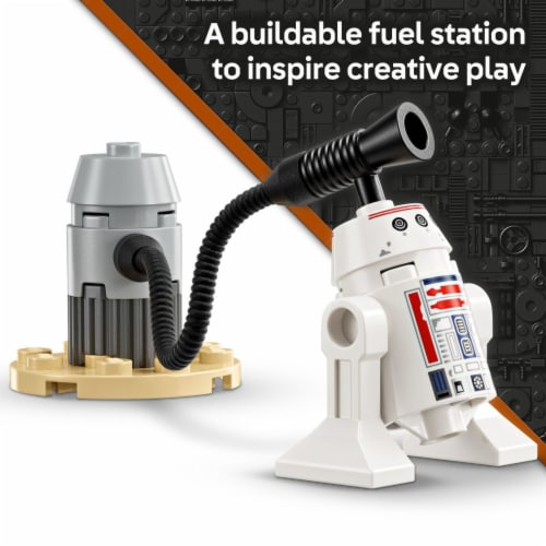 LEGO Star Wars: The Mandalorian Mando and Grogu's N-1 Starfighter Building Toy 75410 Perspective: top