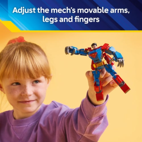 LEGO DC Superman Mech vs. Lex Luthor Building Toy 76302 Perspective: top