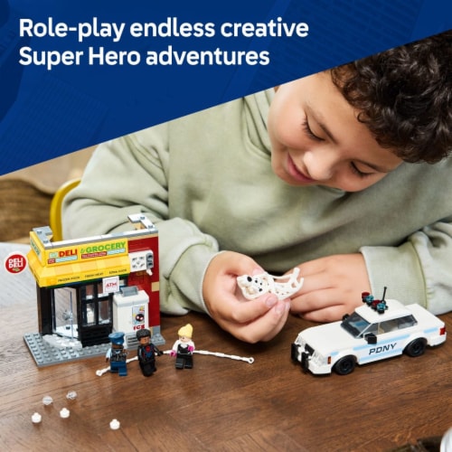 LEGO Marvel Spider-Verse Miles Morales vs. The Spot Building Toy Set 76311 Perspective: top
