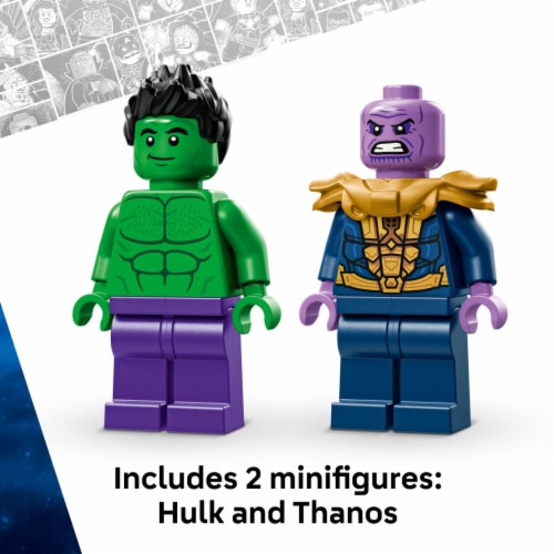 LEGO Marvel The Hulk Truck vs. Thanos 76312 Building Set Perspective: top