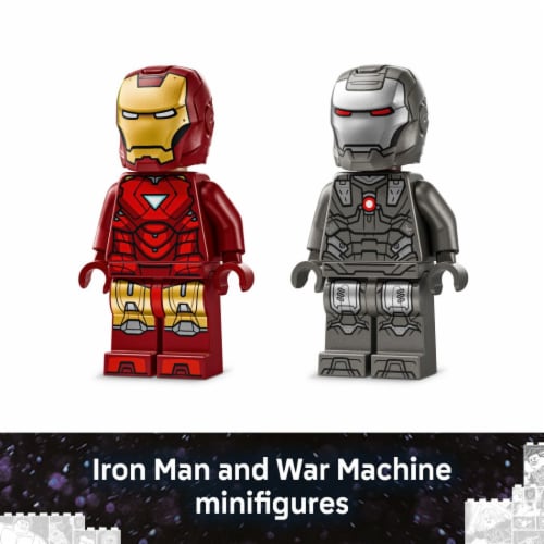LEGO Marvel Iron Man & War Machine vs. Hammer Drones 76320 Perspective: top