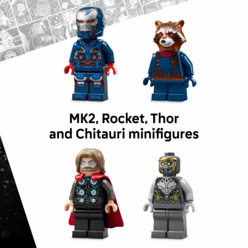 LEGO Marvel Avengers: Endgame Thor vs. Chitauri 76322 Perspective: top