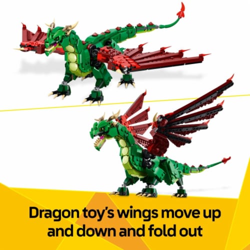 LEGO Creator 3 in 1 Medieval Dragon Building Toy 31161 Perspective: top