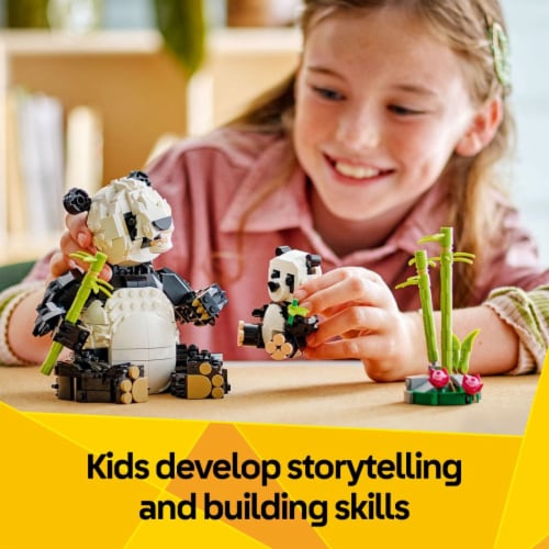 LEGO Creator 3 in 1 Wild Animals Panda Family Building Toy 31165 Perspective: top