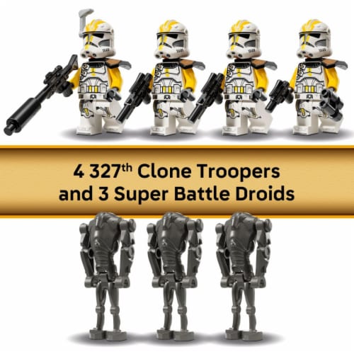 LEGO Star Wars 327th Star Corps Clone Troopers Battle Pack 75431 Perspective: top