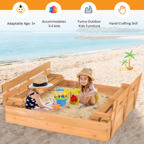 Kids outdoor best sale sandpit
