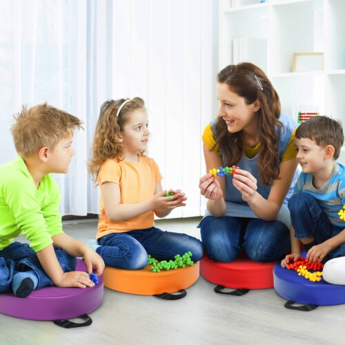 6PCS Round Kids Floor Cushion Toddler Foam Seat Cushion Waterproof  Colorful, 1 unit - Harris Teeter