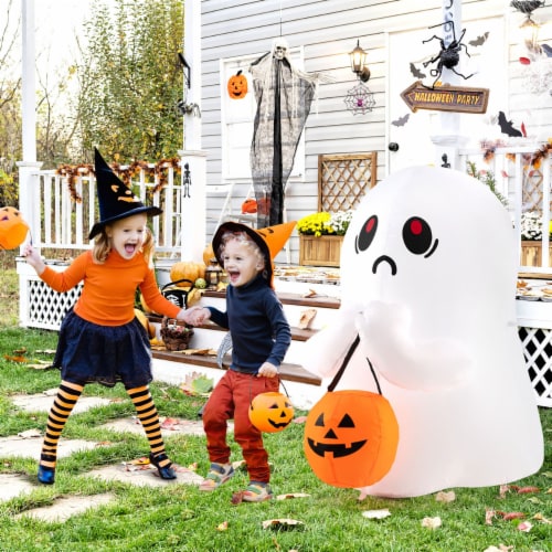 4FT Inflatable Halloween Ghost Festival Pumpkin Decoration w