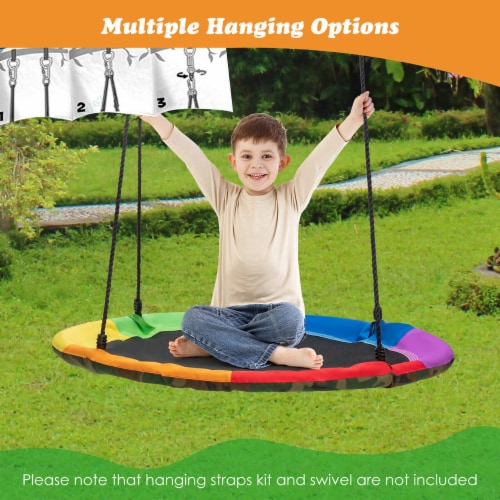 Swing Frame Stand with 2 Swing Set Swing Sets for Backyard w/ Ground Stakes, 1 unit Kroger