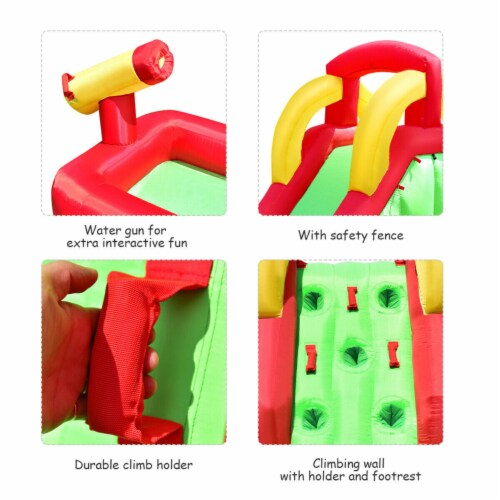 gymax inflatable splash water bouncer
