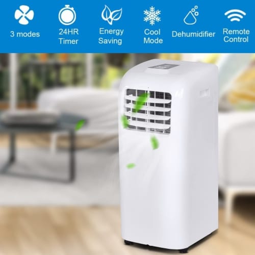 Portable Air Conditioner Cooling Fan Dehumidifier 8000BTU ASHRAE w/ Remote Control Perspective: top