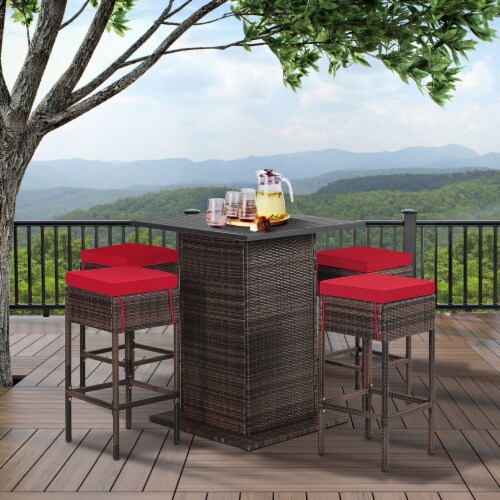 Patio bar stools shop set of 4