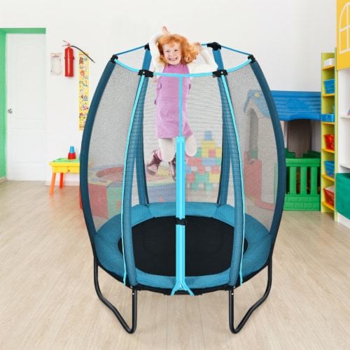 4ft Kids Trampoline Recreational Bounce Jumper W Enclosure Net Outdoor Indoor 1 unit Pay Less Super Markets
