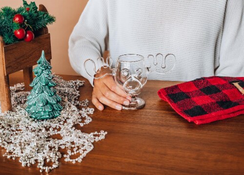 ICUP Inc. National Lampoon's Christmas Vacation Griswold Glass Moose Mug Perspective: top