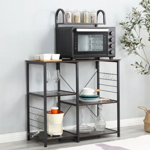 Double shop microwave cart