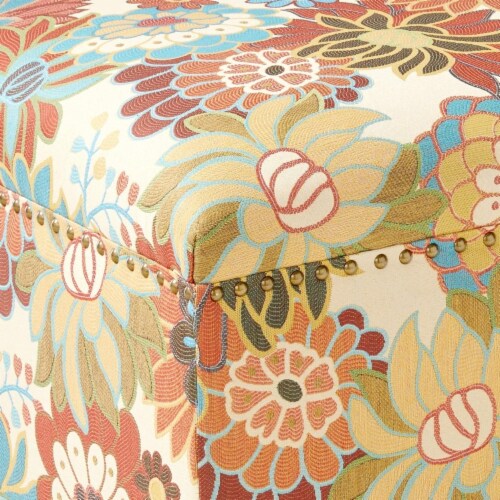 Floral cocktail ottoman deals