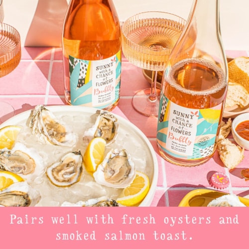 Sunny with a Chance of Flowers Bubbly Rosé Perspective: top