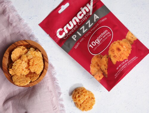 Crunchy Cheese Crisps 5 Pack- Brick Oven Pizza Perspective: top