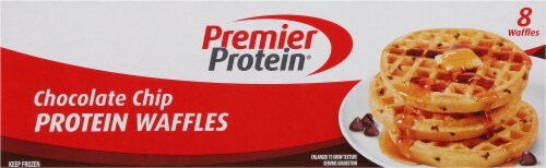 Premier Protein® Frozen Chocolate Chip Protein Waffles Perspective: top