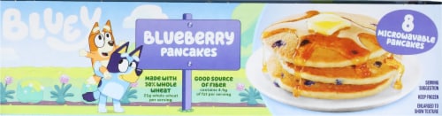 Bluey Frozen Blueberry Pancakes Perspective: top