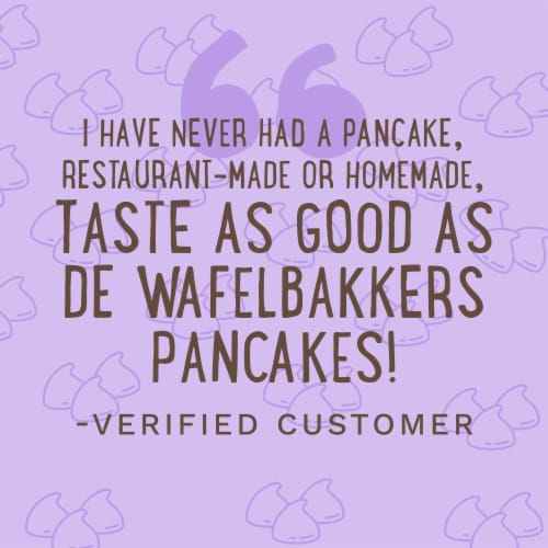 De Waflebakkers® Chocolate Chip Pancakes Perspective: top
