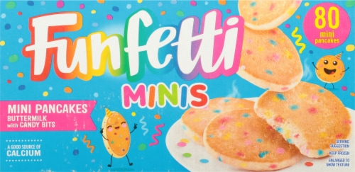 Pillsbury Funfetti® Mini Frozen Pancakes Perspective: top