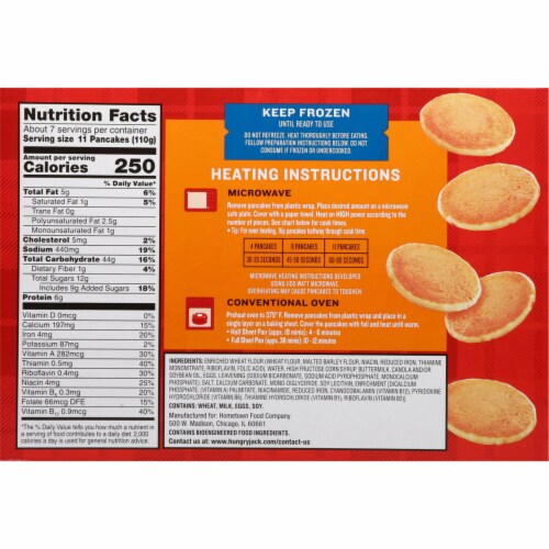 Hungry Jack Buttermilk Mini Pancakes, 80 Count Pack Perspective: top