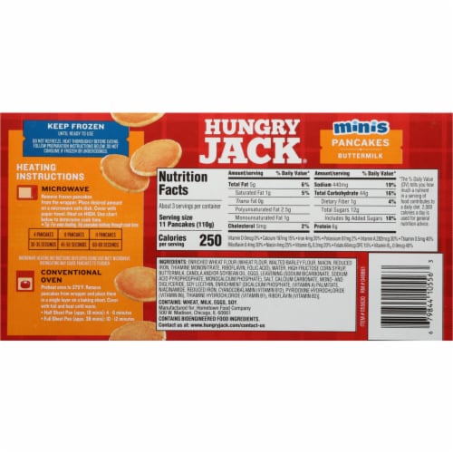 Hungry Jack Buttermilk Mini Pancakes Perspective: top