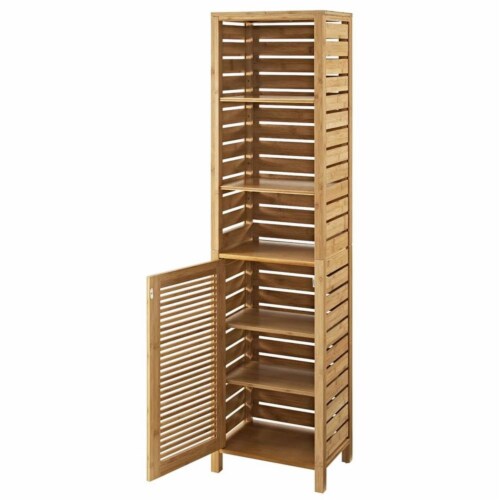 Pemberly Row 3 Shelf Linen Tower in Natural Perspective: top