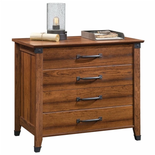Pemberly Row 2 Drawer Lateral File Cabinet in Washington Cherry Perspective: top