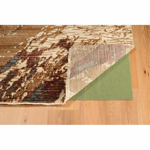 Riverbay Furniture 5' x 8' Area Rug in Marble Blue Perspective: top