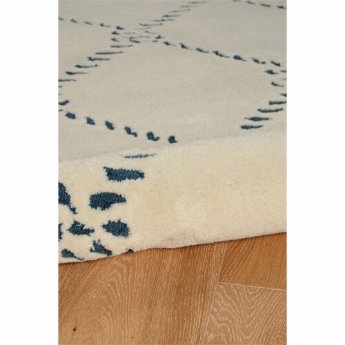Riverbay Furniture 8' x 10' Hand Tufted Rope Qua Rug in Ivory Perspective: top