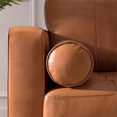 Maklaine tufted leather sofa hotsell