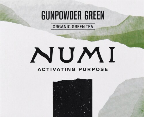 Numi Gunpowder Green Organic Green Tea Bags Perspective: top