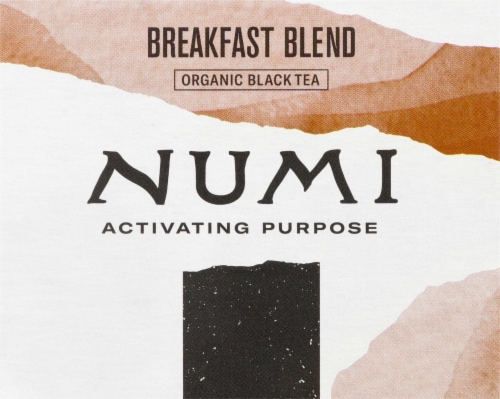 Numi Organic Breakfast Blend Tea Bags Perspective: top