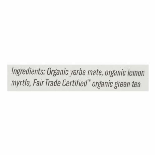 Numi Organic Mate Lemon Tea Bags Perspective: top