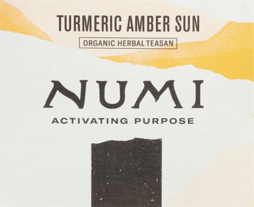 Numi Organic Turmeric Amber Sun Tea Perspective: top