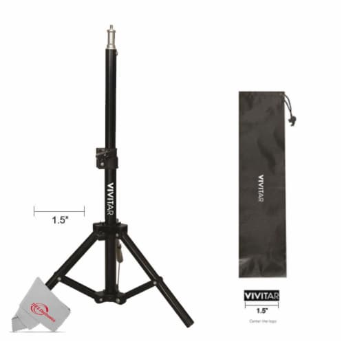 Vivitar Tabletop 27" Adjustable Height Multipurpose Light Stand + Carrying Case Perspective: top