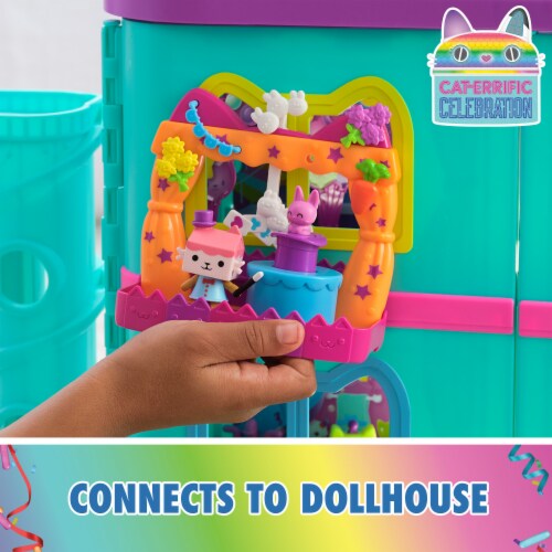 Gabby's Dollhouse Baby Box Cat's Talent Show Balcony Set Perspective: top